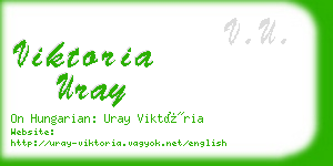 viktoria uray business card